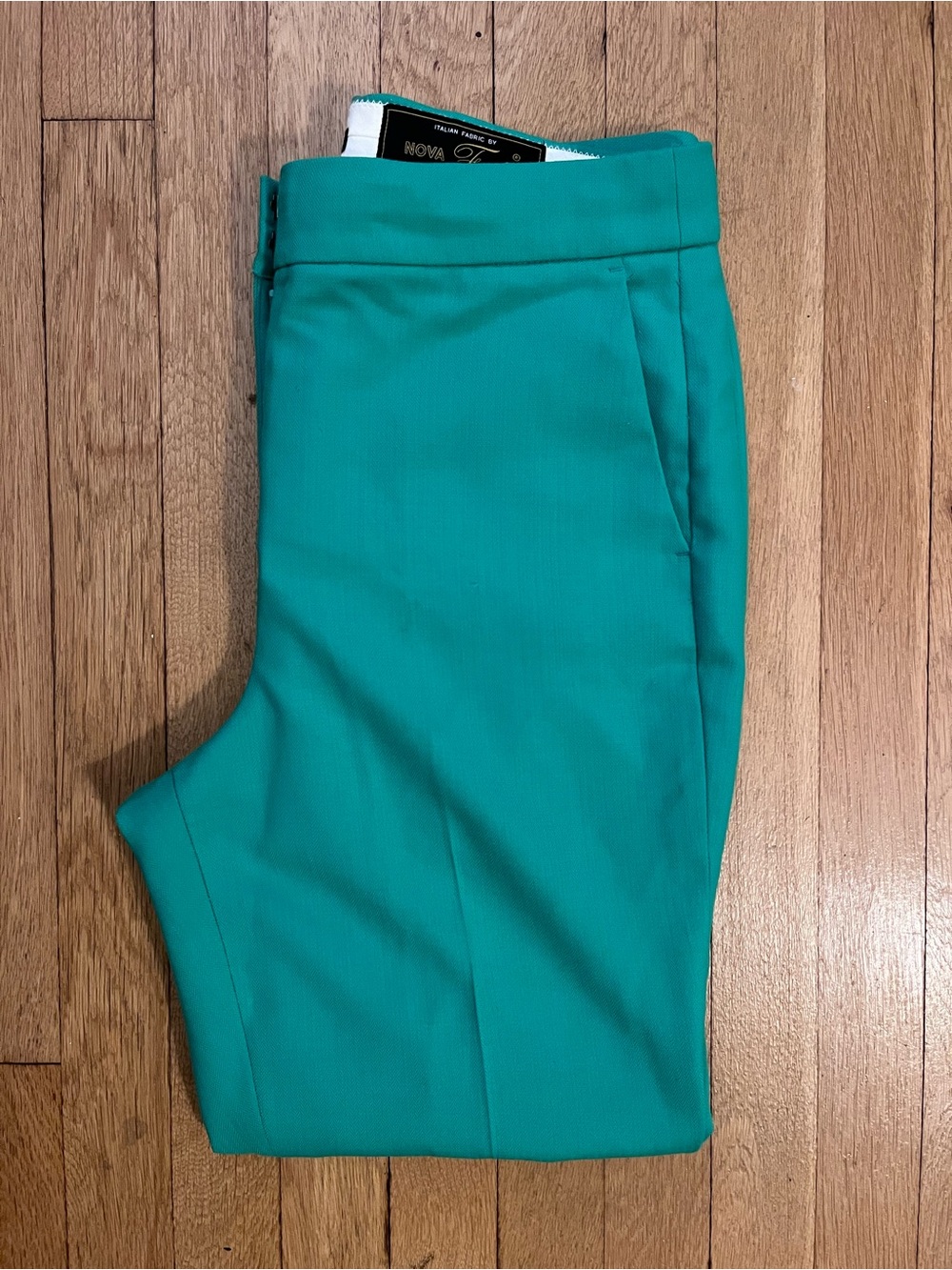 J. Crew Wool Blend Teal Capri Pants